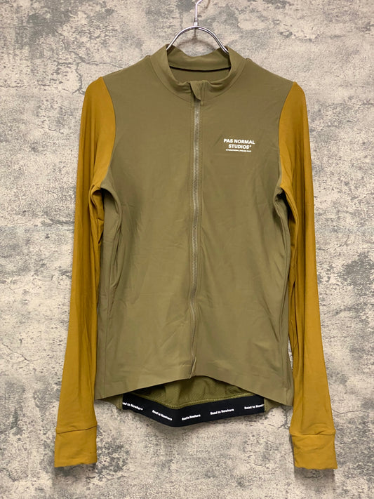 JA890 パスノーマルスタジオ PAS NORMAL STUDIOS 長袖 サイクルジャージ 茶色 L