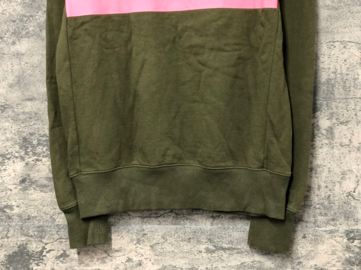 IY368 ラファ Rapha BREVET LOGO HOODIE 長袖 パーカ― カーキ S 裏起毛