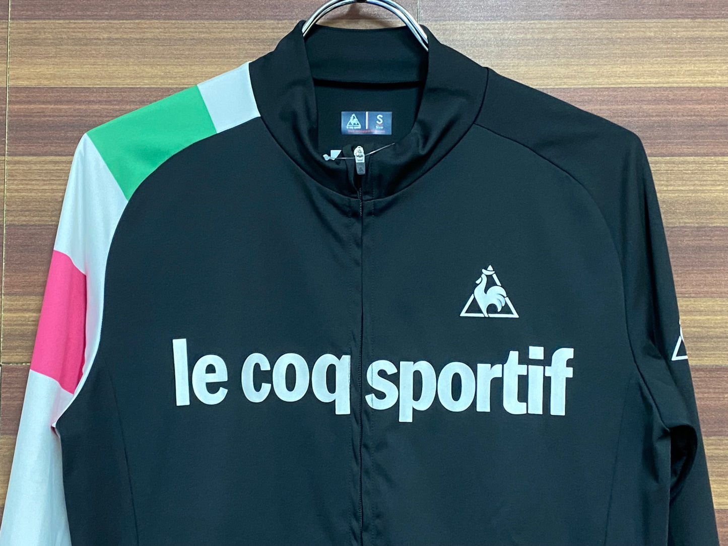 HT240 ルコックスポルティフ le coq sportif 長袖サイクルジャージ 黒 S