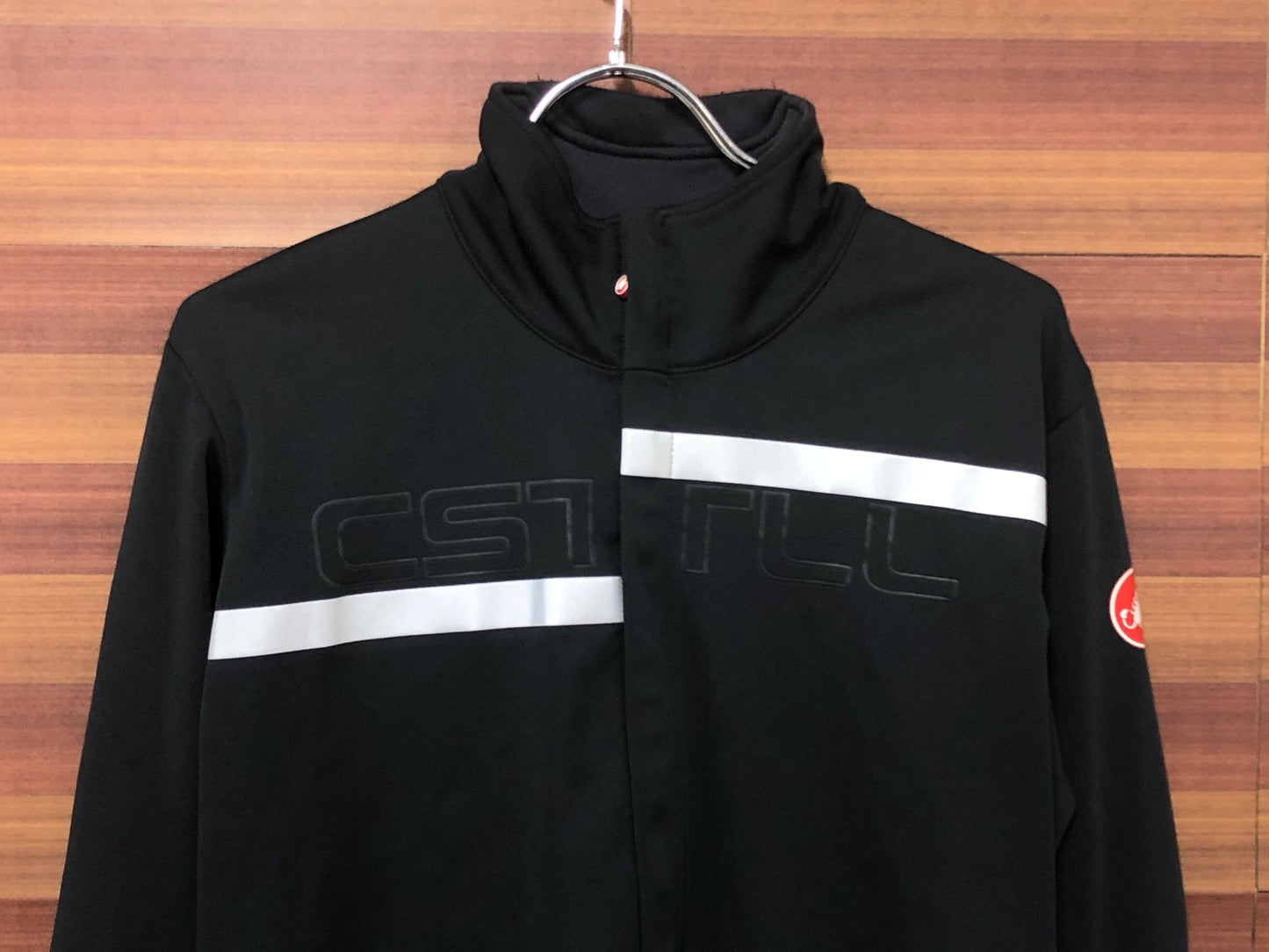 IS689 カステリ CASTELLI 長袖 サイクルジャケット 裏起毛 黒 M GORE TEX INFINIUM ※色褪せ、擦れ