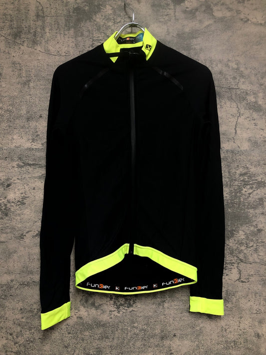 IW549 ファンキアー Funkier 長袖 サイクルジャージ 黒 S 裏起毛