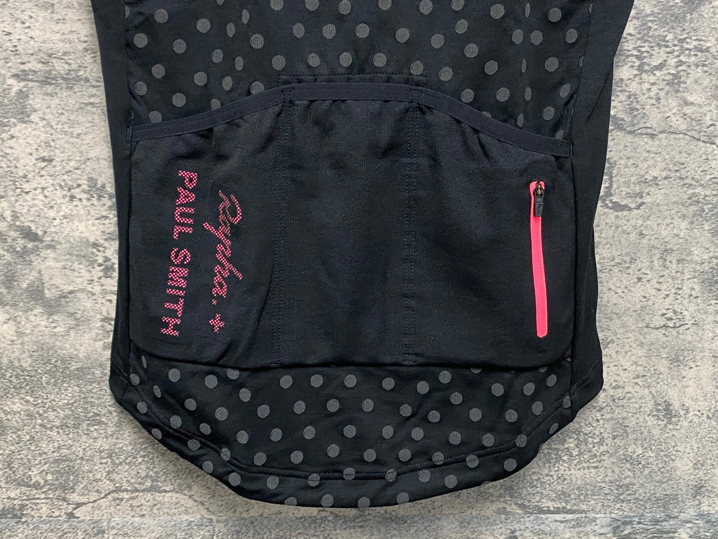 IY133 ラファ Rapha Paul Smith 半袖 サイクルジャージ S ブラック