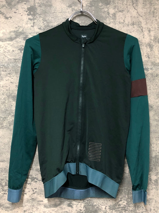 IV514 ラファ Rapha PRO TEAM LONG SLEEVE TRAINING JERSEY 長袖 サイクルジャージ 深緑 S