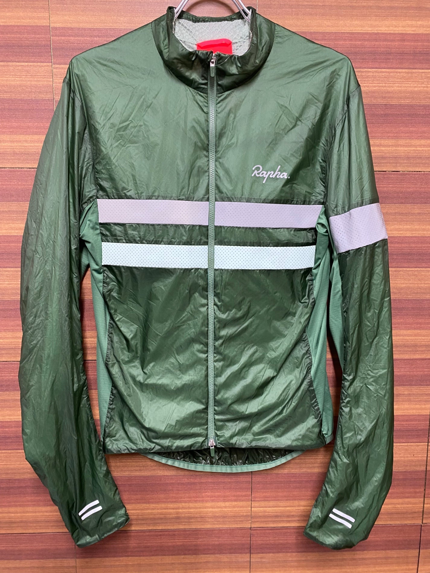 IE223 ラファ Rapha BREVET INSULATED JACKET 長袖 サイクルジャケット 緑 M