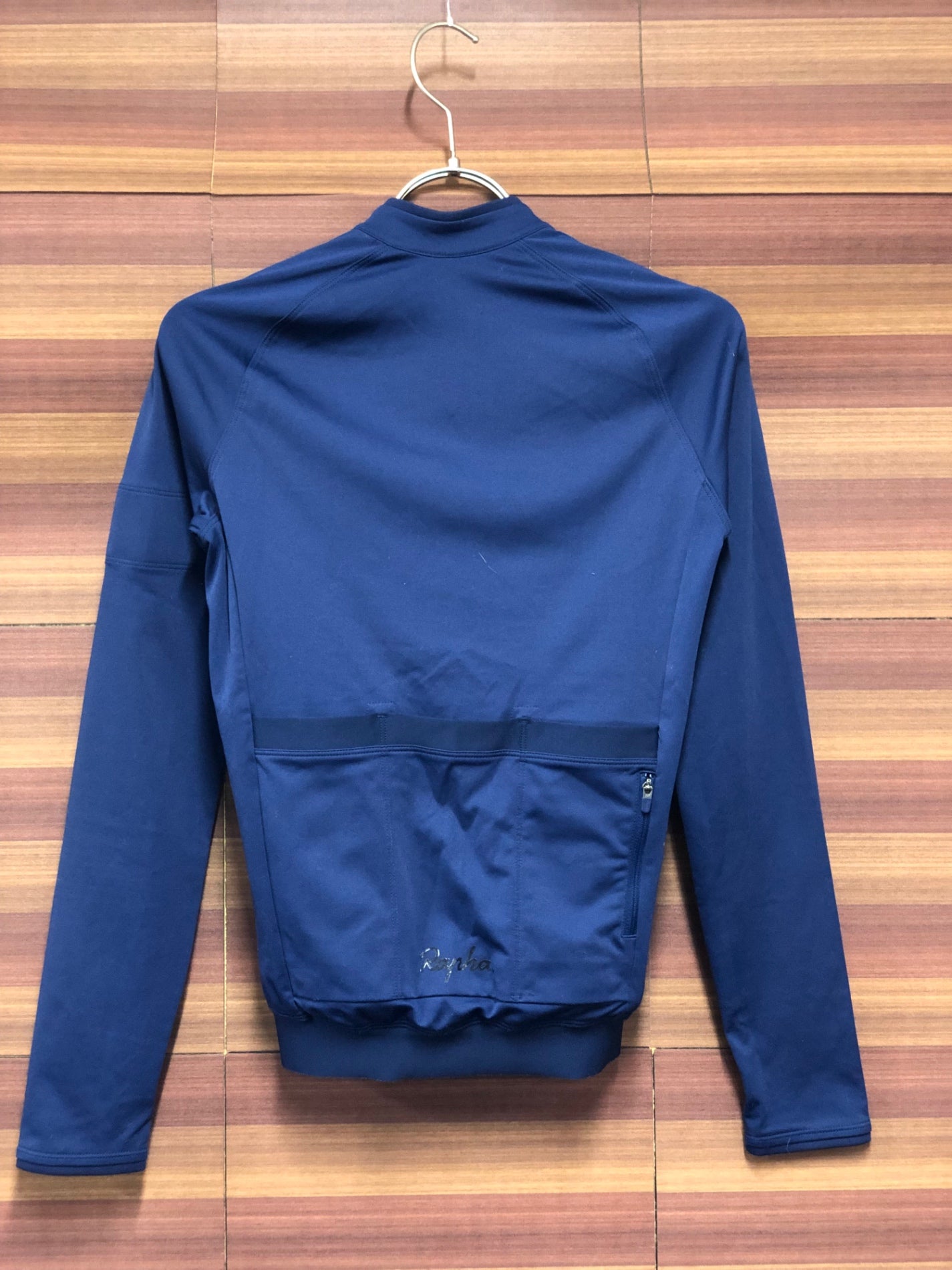 IR210 ラファ Rapha WOMEN'S LONG SLEEVE JERSEY 長袖サイクルジャージ 紺 XXS 裏起毛