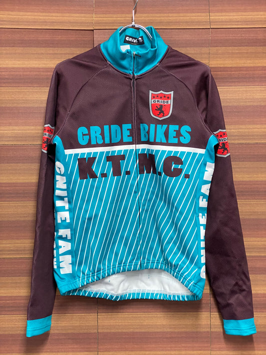 IS416 グライド GRIDE 長袖 サイクルジャケット 黒 M 裏起毛