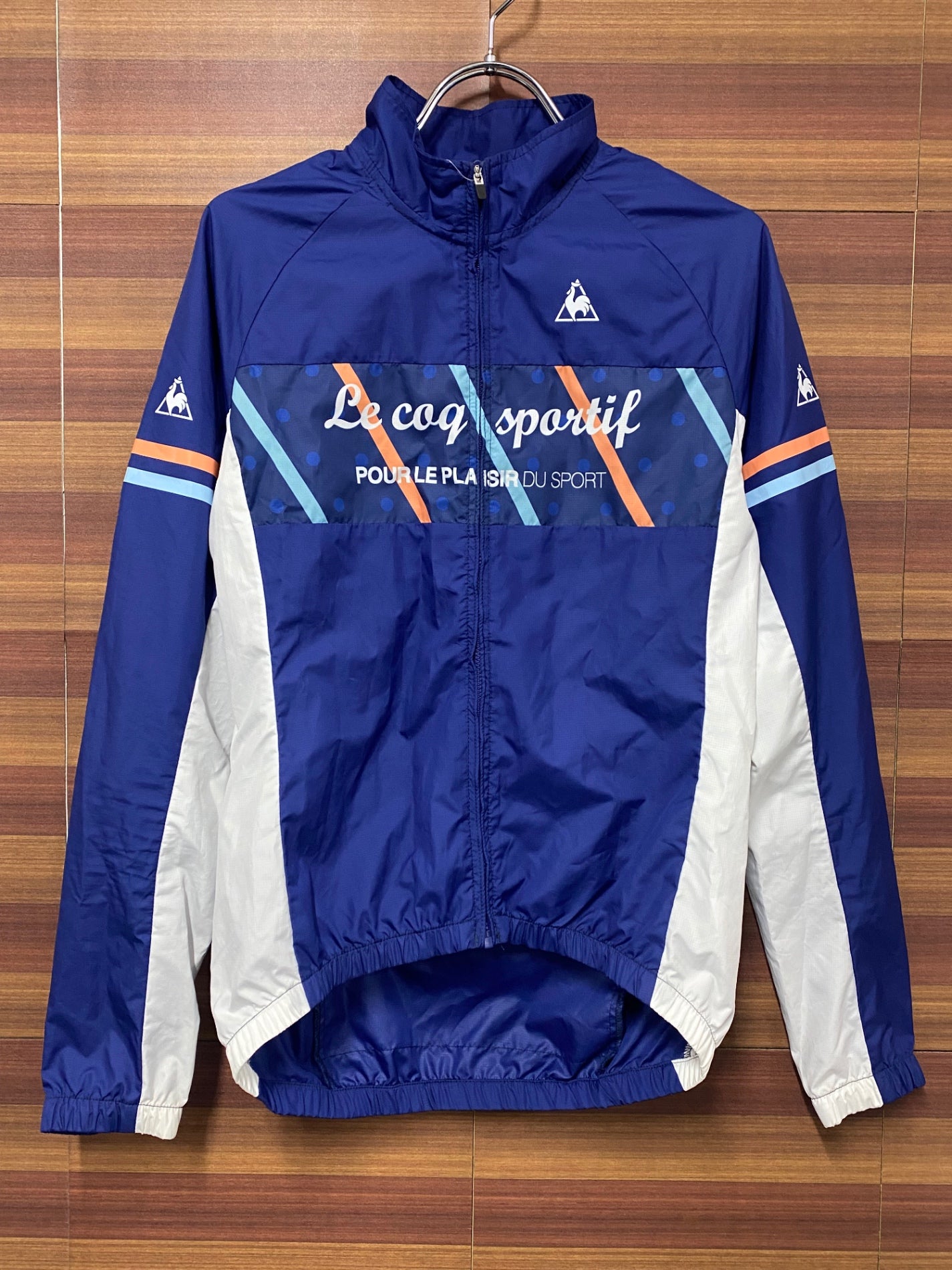 IR904 ルコックスポルティフ le coq sportif 長袖 ウィンドブレーカー ネイビー L