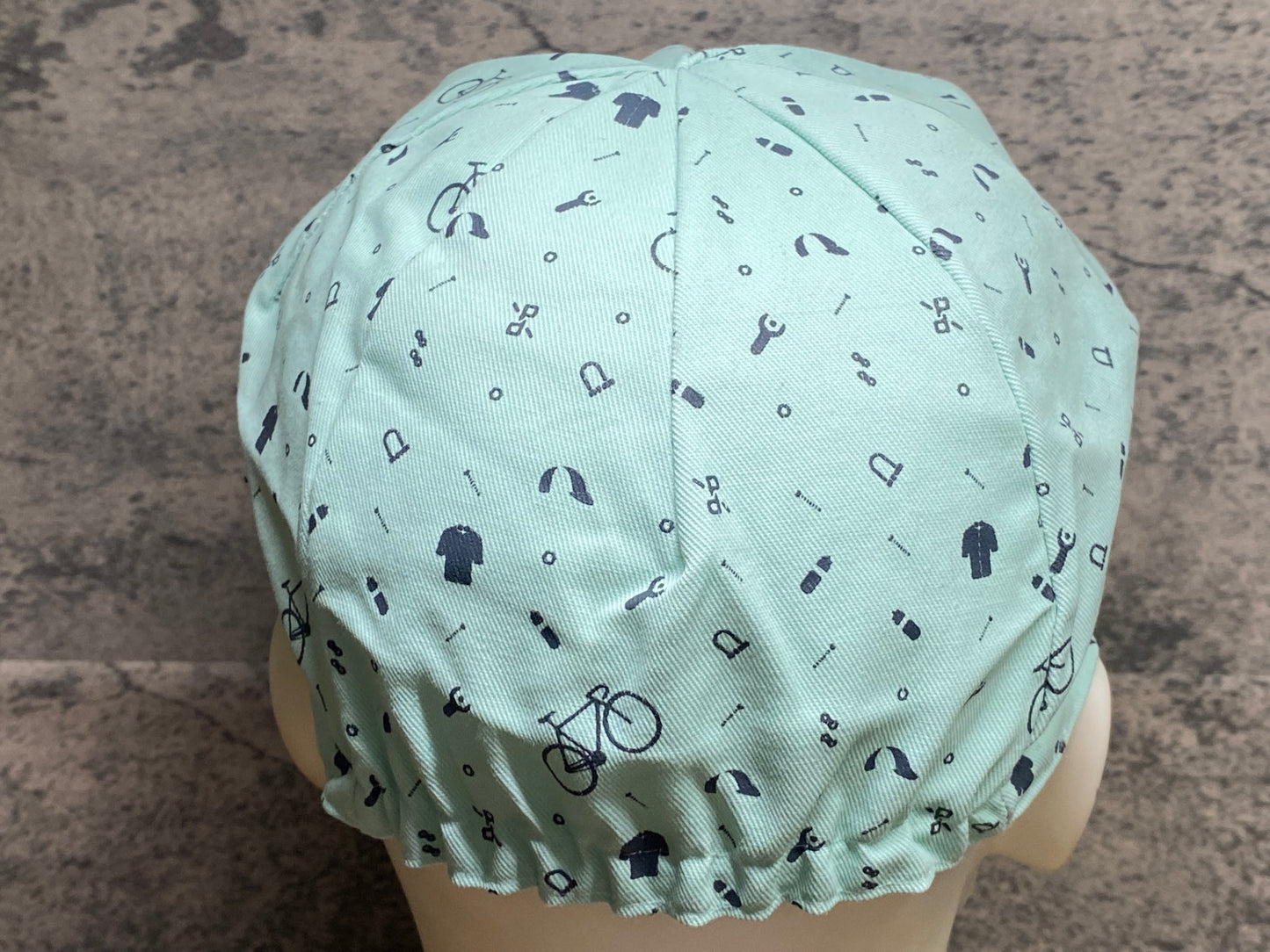 JC067 プロトンドパリ Peloton de Paris サイクルキャップ 薄緑 ワンサイズ