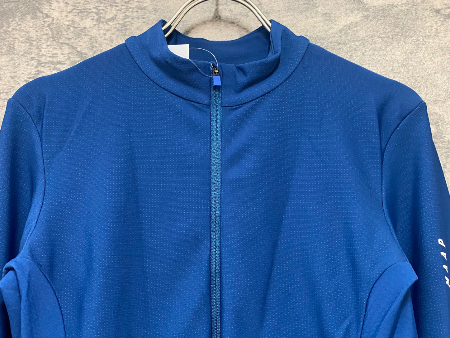 IZ916 マープ MAAP PRO FIT JERSEY 長袖 サイクルジャージ 青 S 裏起毛