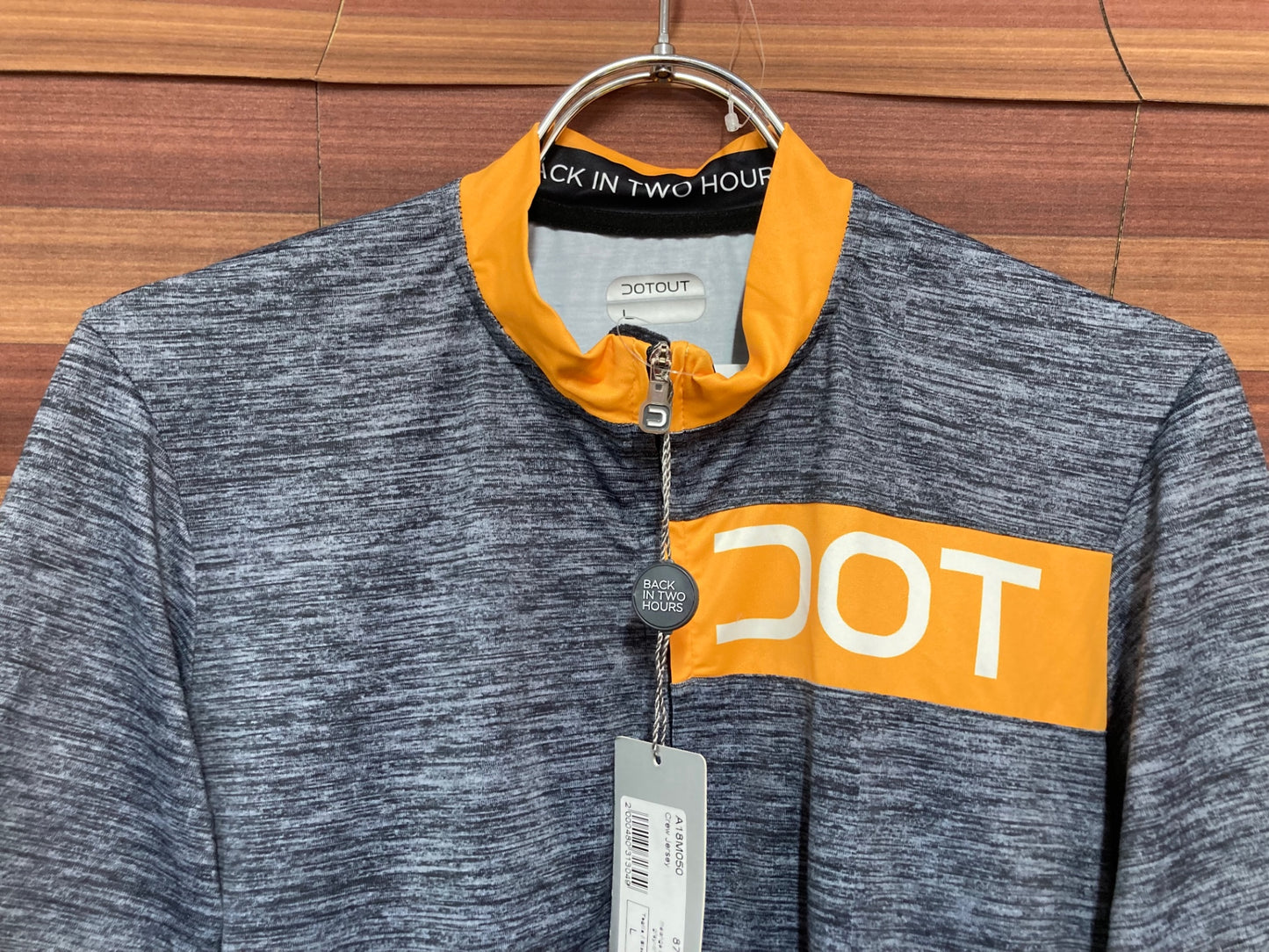 IQ316 ドットアウト DOTOUT Crew Jersey 半袖サイクルジャージ グレー L