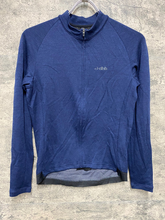 IU800 DHB 長袖サイクルジャージ 紺 Mサイズ