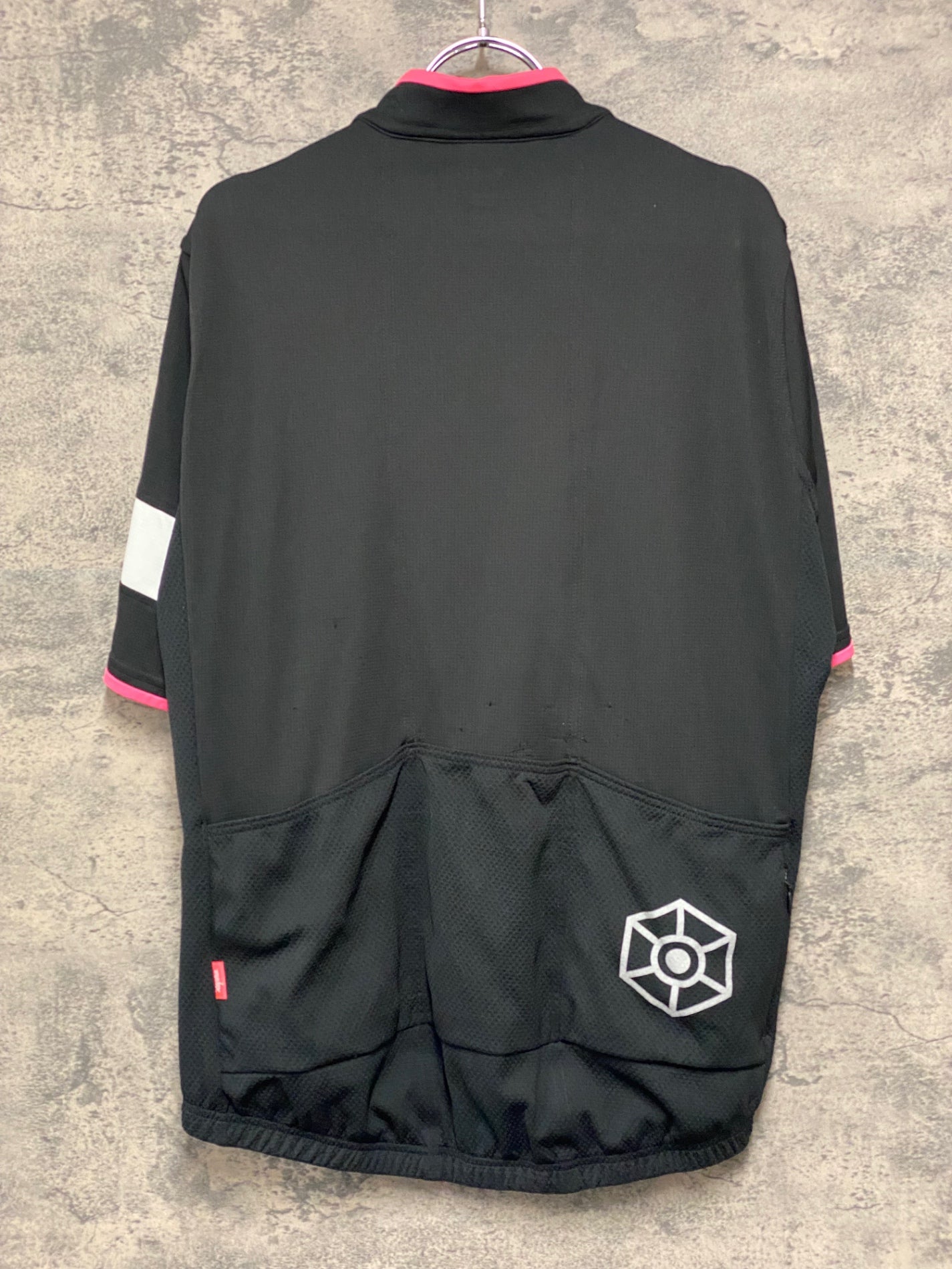 JD652 ラファ Rapha SUPER LIGHTWEIGHT JERSEY 半袖 サイクルジャージ 黒 XXL Rapha TOKYO ※ほつれ、擦れ大