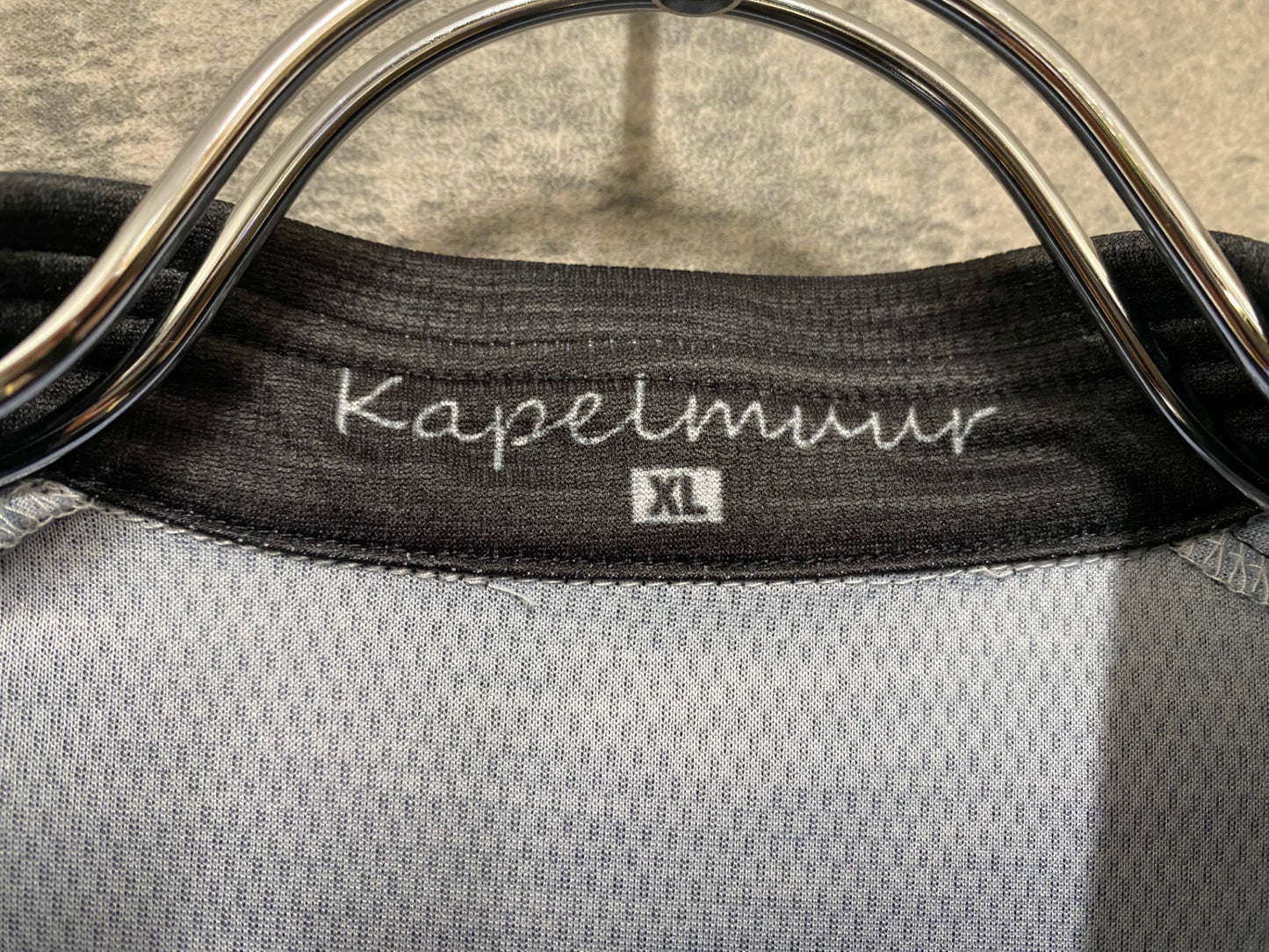 IU476 カペルミュール KAPELMUUR 半袖 サイクルジャージ 黒 グレー XL