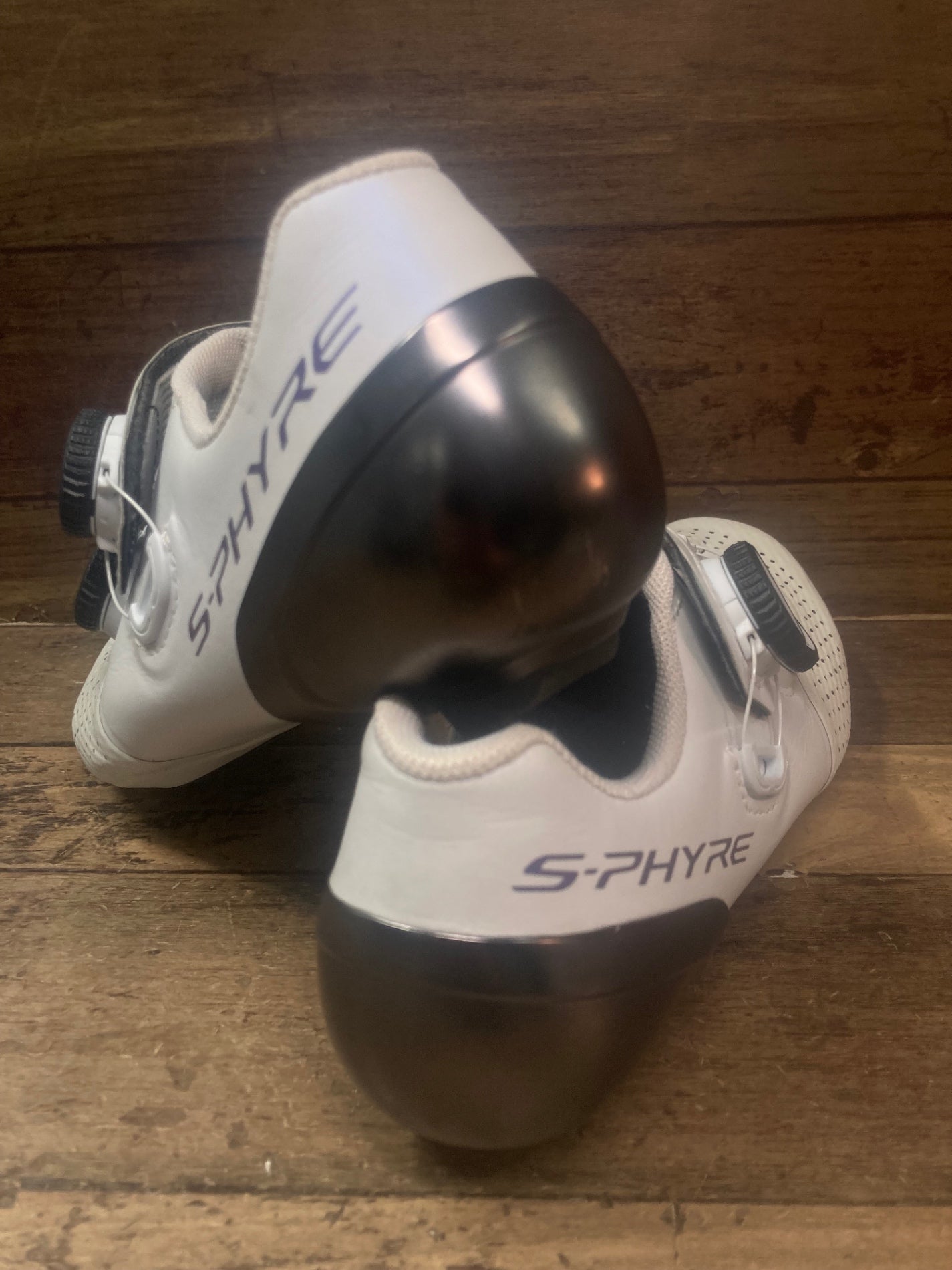 IF271 シマノ SHIMANO S-PHYRE SHRC902M ビンディングシューズ EU38 白 ※ソール傷