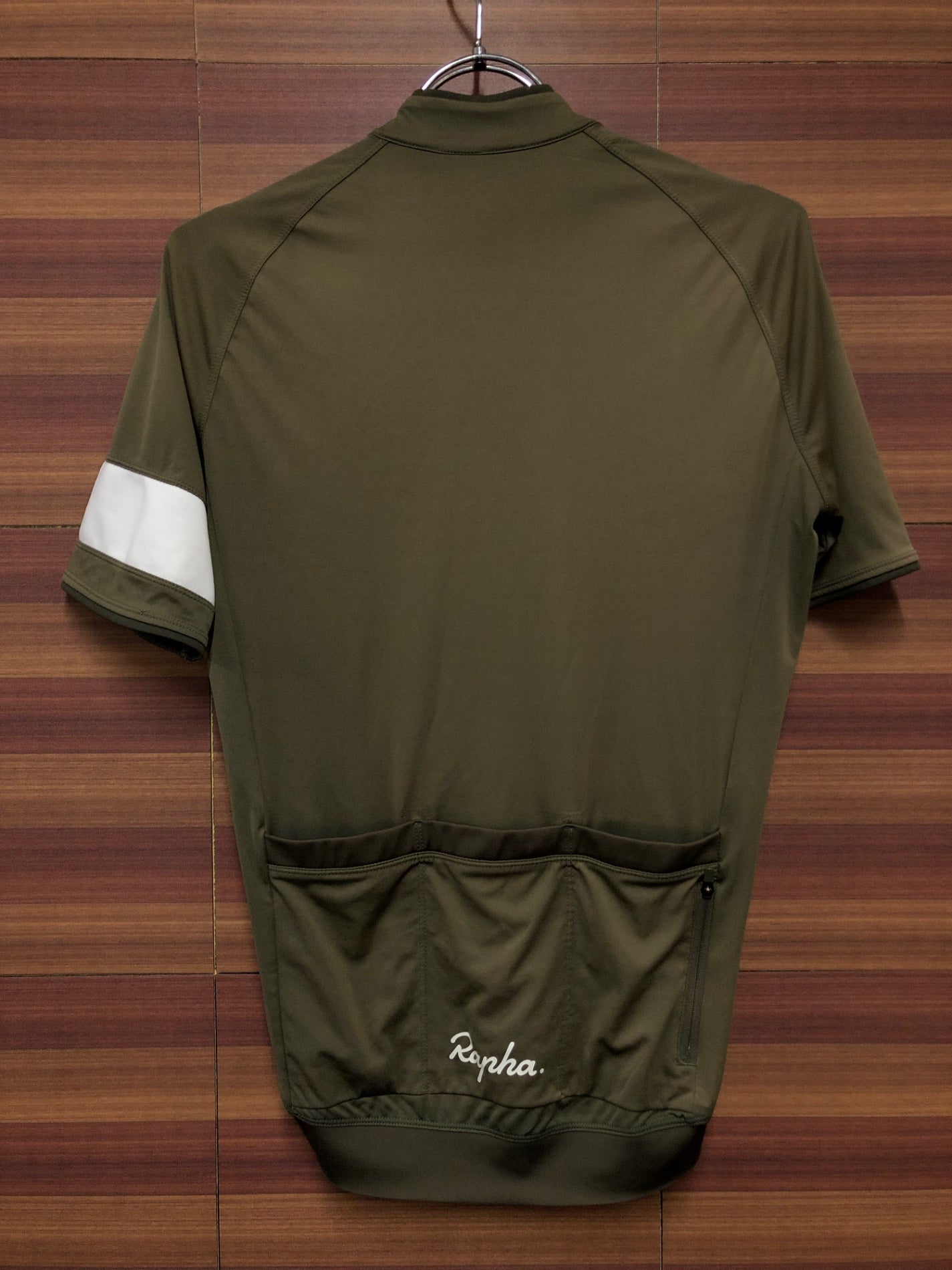 IL920 ラファ Rapha CORE JERSEY 半袖 サイクルジャージ オリーブ S ※日焼け