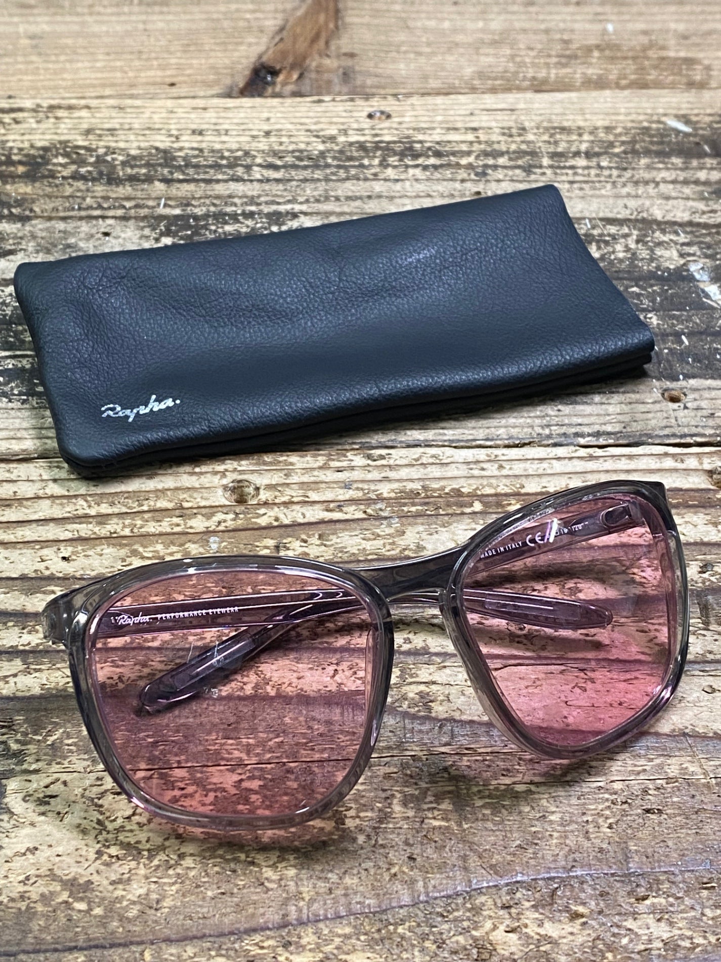 JC970 ラファ Rapha CLASSIC GLASSES サングラス アイウェア スモークグレー レンズピンク
