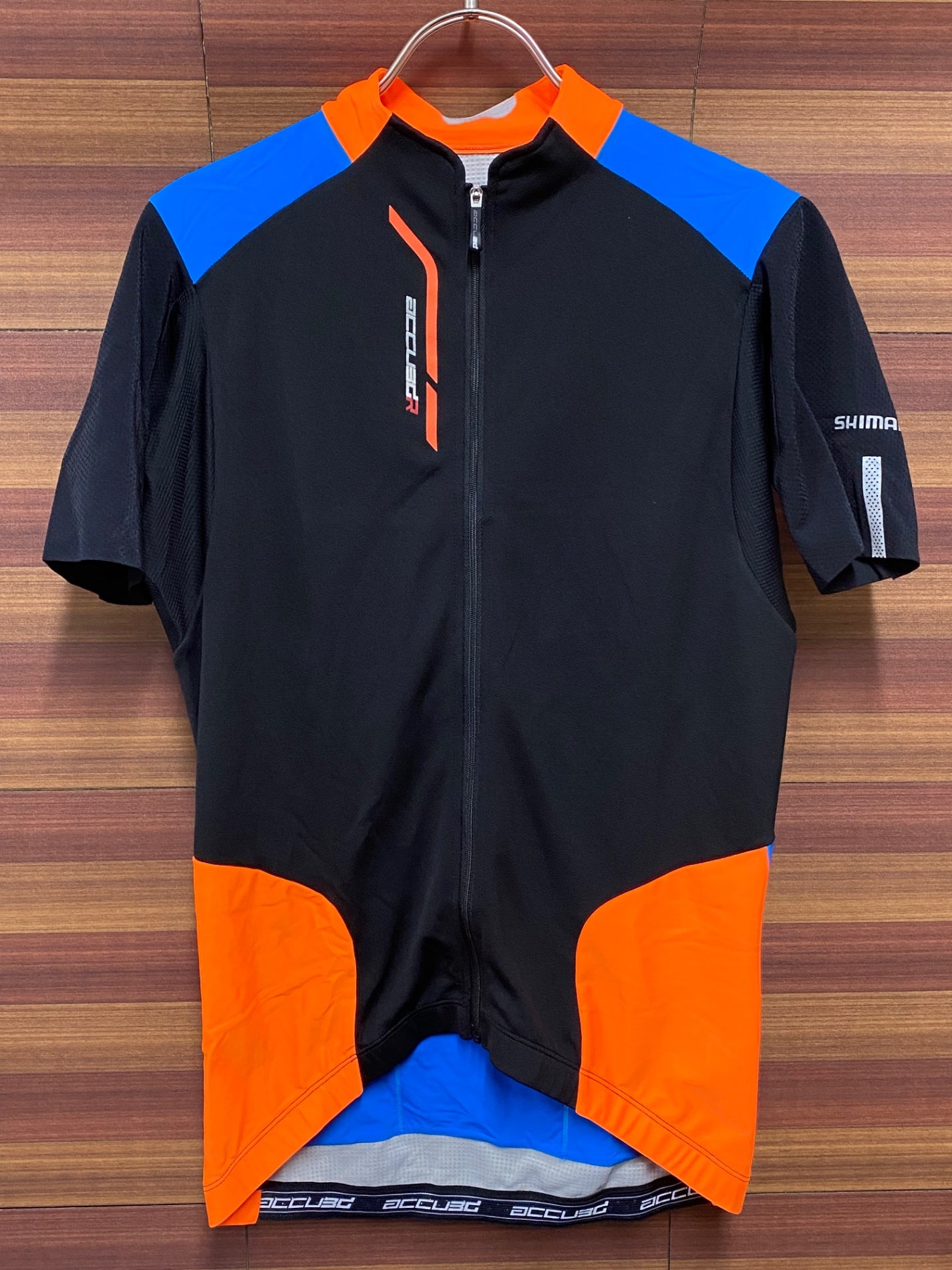 IT957 シマノ SHIMANO ACCU3DR 半袖 サイクルジャージ 青黒 XL