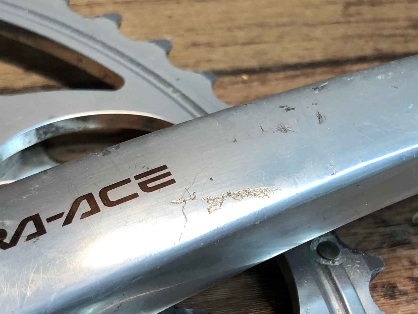 IK969 シマノ SHIMANO デュラエース DURA-ACE FC-7410 右クランク 53/39T 170mm ネジ山つぶれ