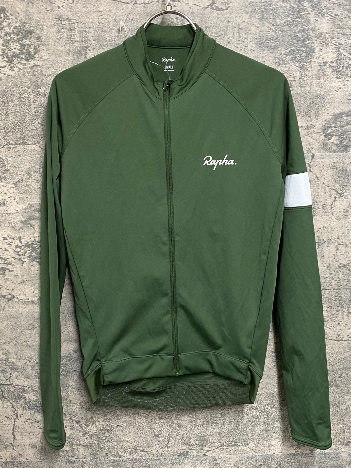 JC248 ラファ Rapha CORE LONG SLEEVE JERSEY 長袖 サイクルジャージ 緑 S