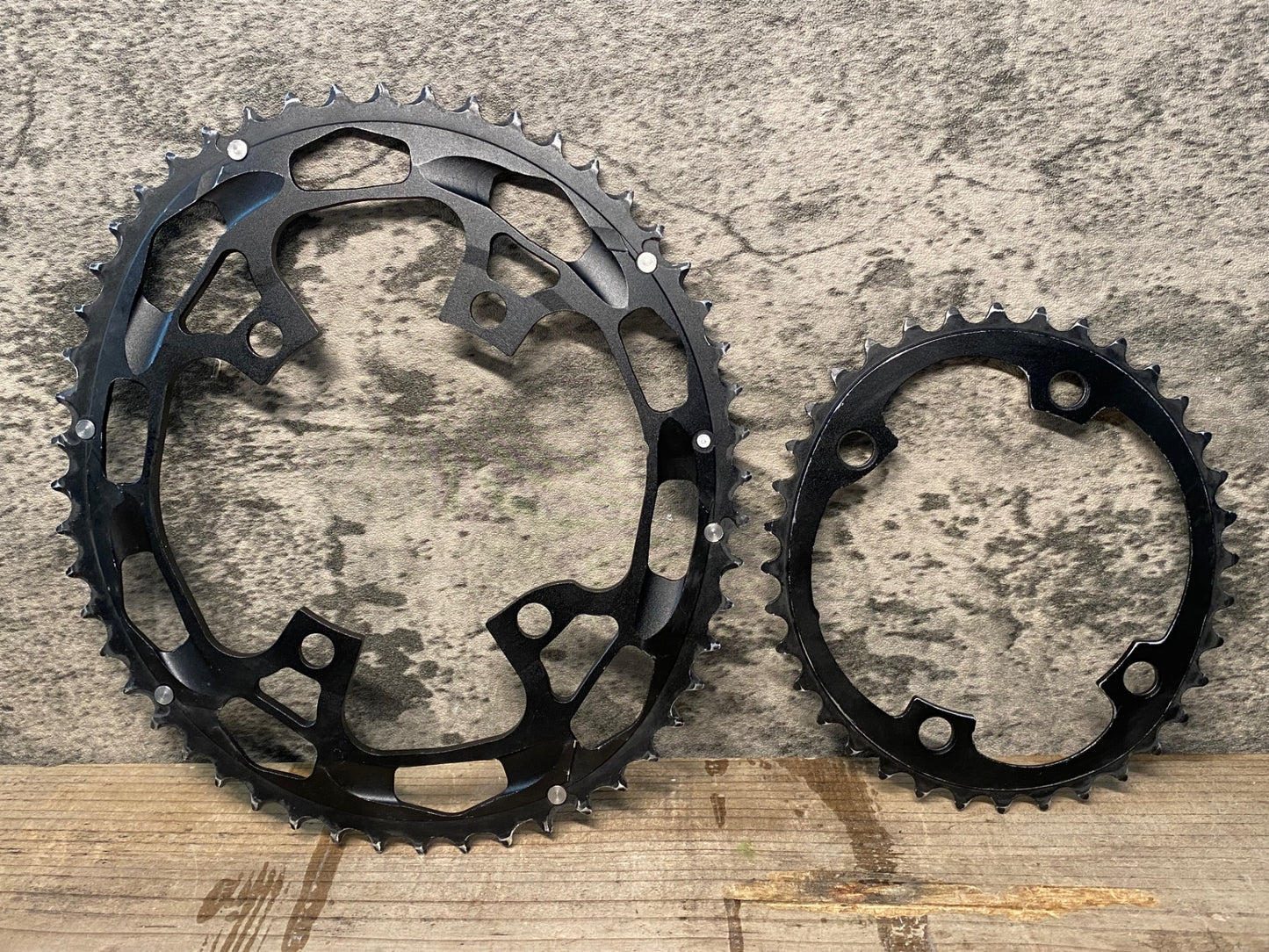 IS509 リデア RIDEA 楕円チェーンリング 50/34t PCD110 4アーム 2枚セット