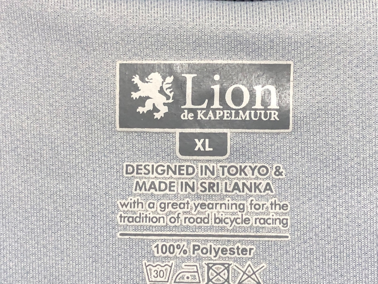 IH537 リオンドカペルミュール Lion de KAPELMUUR 半袖 サイクルジャージ 紺 XL