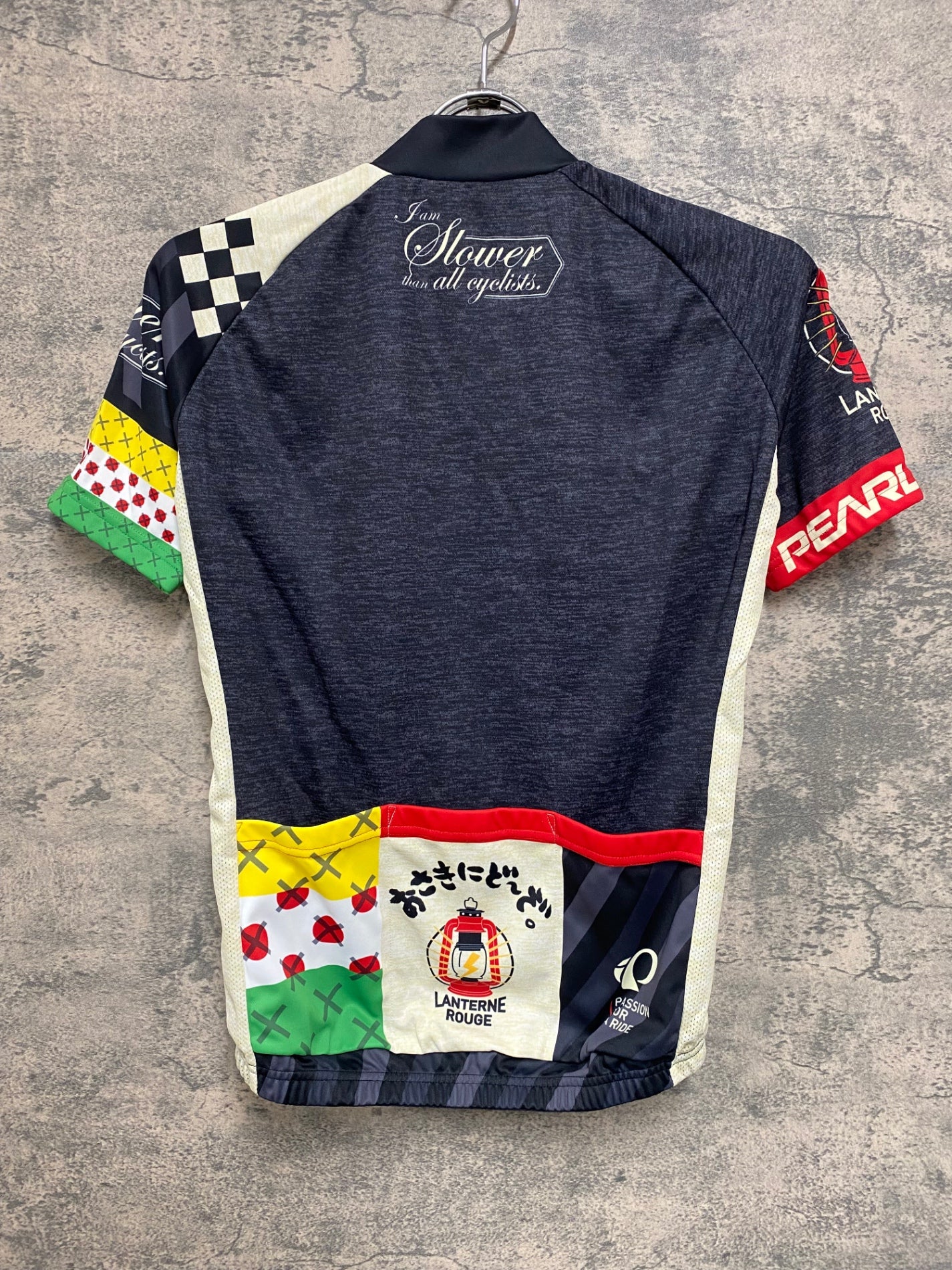 JD268 パールイズミ PEARL iZUMi 半袖 サイクルジャージ 黒 総柄 S