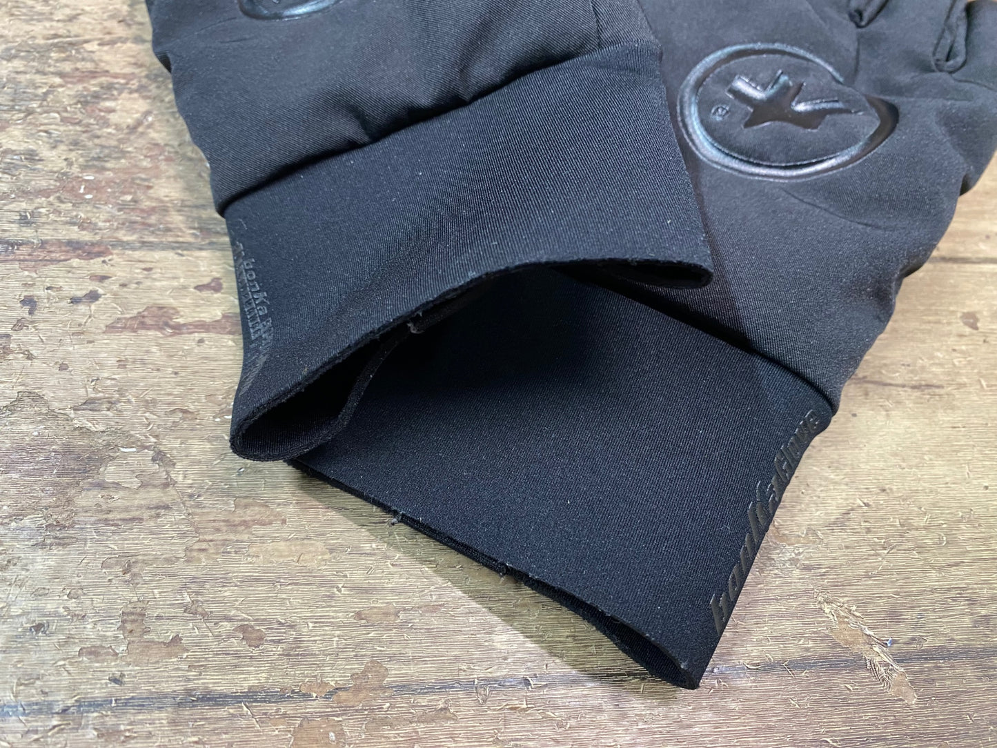 IH176 アソス assos bonka Glove EVO7 長指 グローブ 黒 M 裏起毛