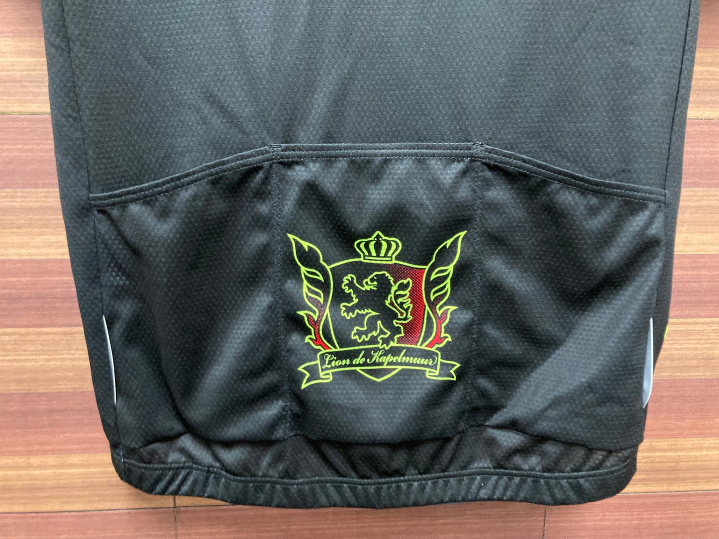 IU669 リオンドカペルミュール LION DE KAPELMUUR 半袖 サイクルジャージ 黒 L