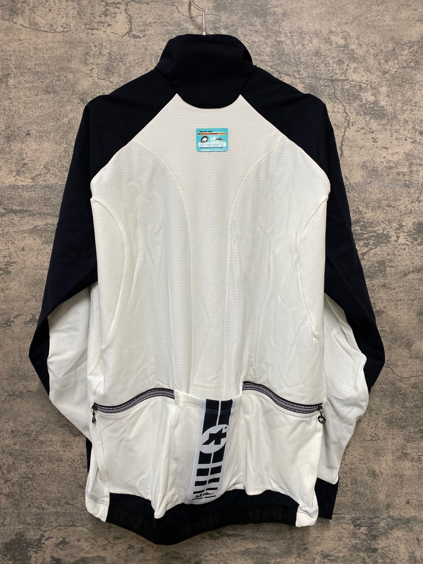 JA147 アソス assos iJ habu 5 WINTER JACKET 長袖サイクルジャケット 白黒 XL