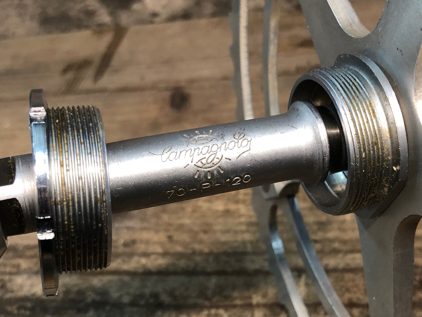 IW386 カンパニョーロ Campagnolo レコード RECORD PISTA クランクセット 厚歯 52T 165mm