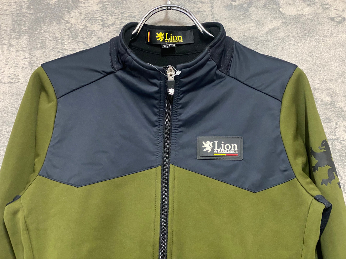 IZ764 カペルミュール KAPELMUUR 長袖 サイクルジャケット 紺 黒 M 裏起毛