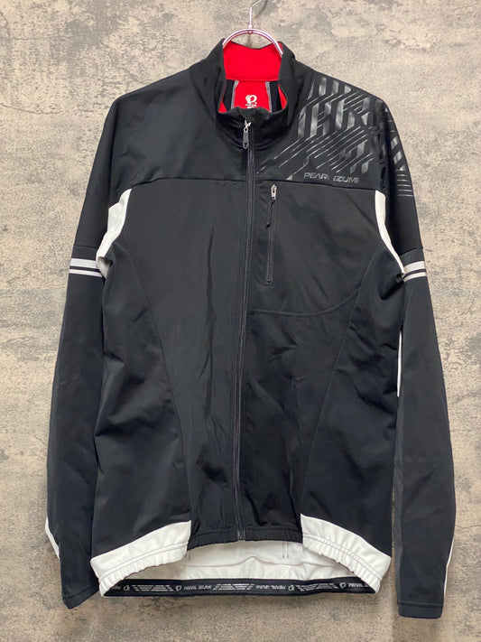 IZ517 パールイズミ PEARL iZUMi 長袖 サイクルジャケット 裏起毛 XL 黒白 袖汚れ