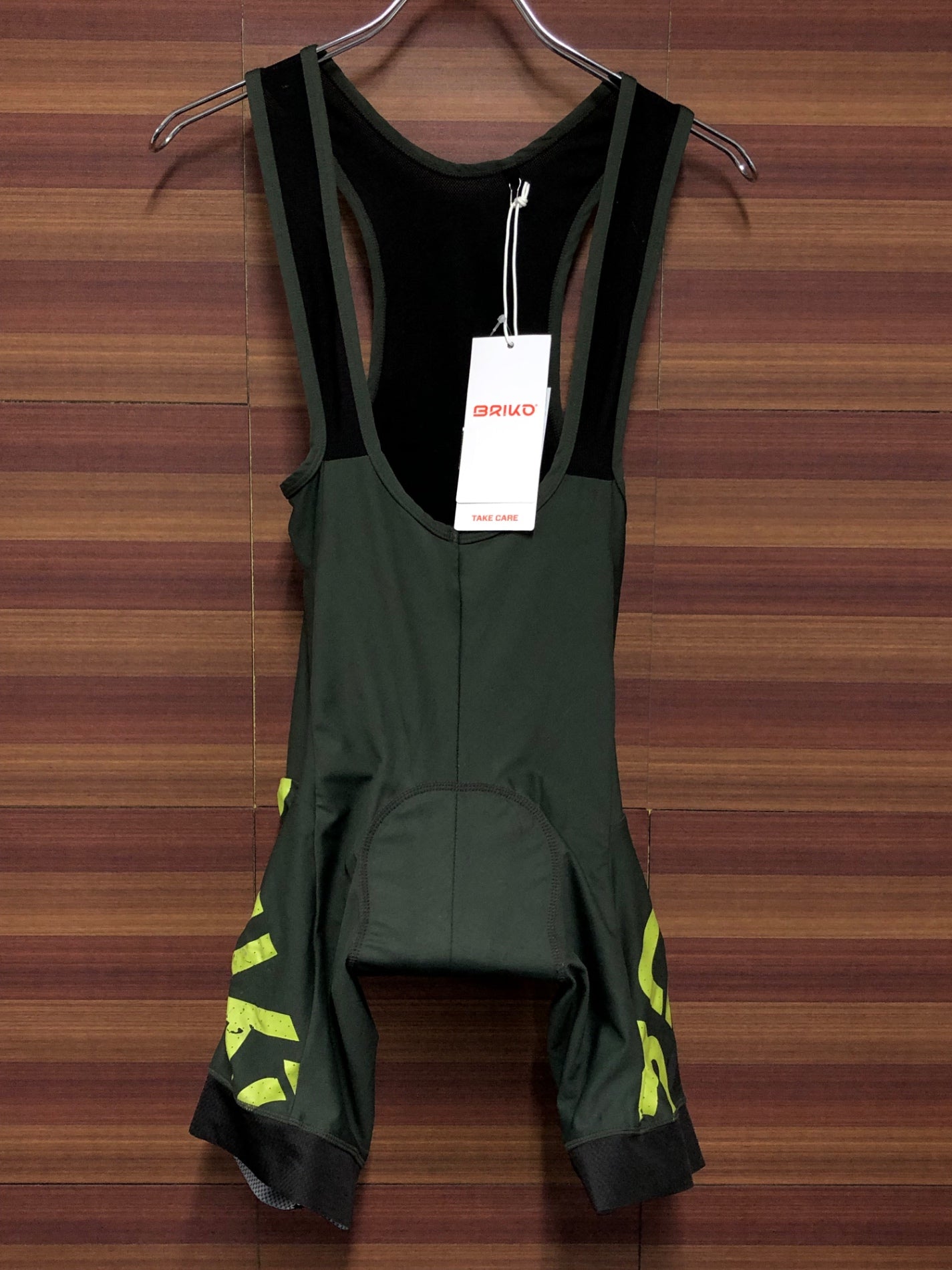 IL858 ブリコ BRIKO CLASSIC BIB 2.0 ビブショーツ カーキ ロゴ剥げ S