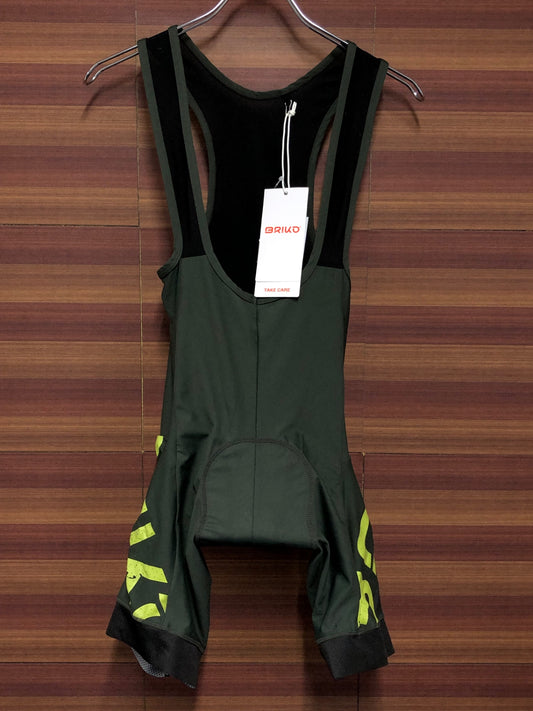 IL858 ブリコ BRIKO CLASSIC BIB 2.0 ビブショーツ カーキ ロゴ剥げ S