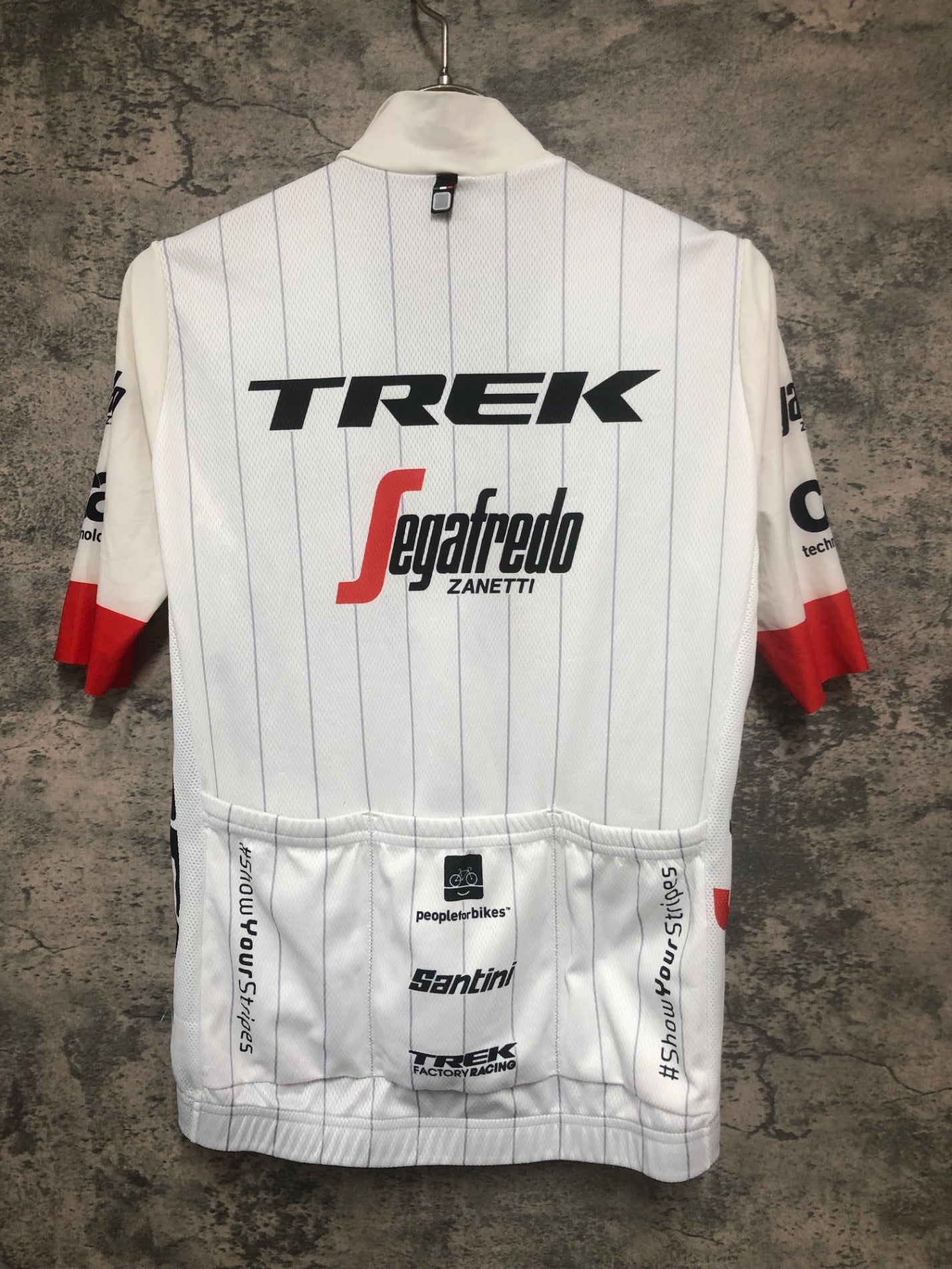 IY179 サンティーニ Santini 半袖 サイクルジャージ 白 XS Segafredo ZANETTI