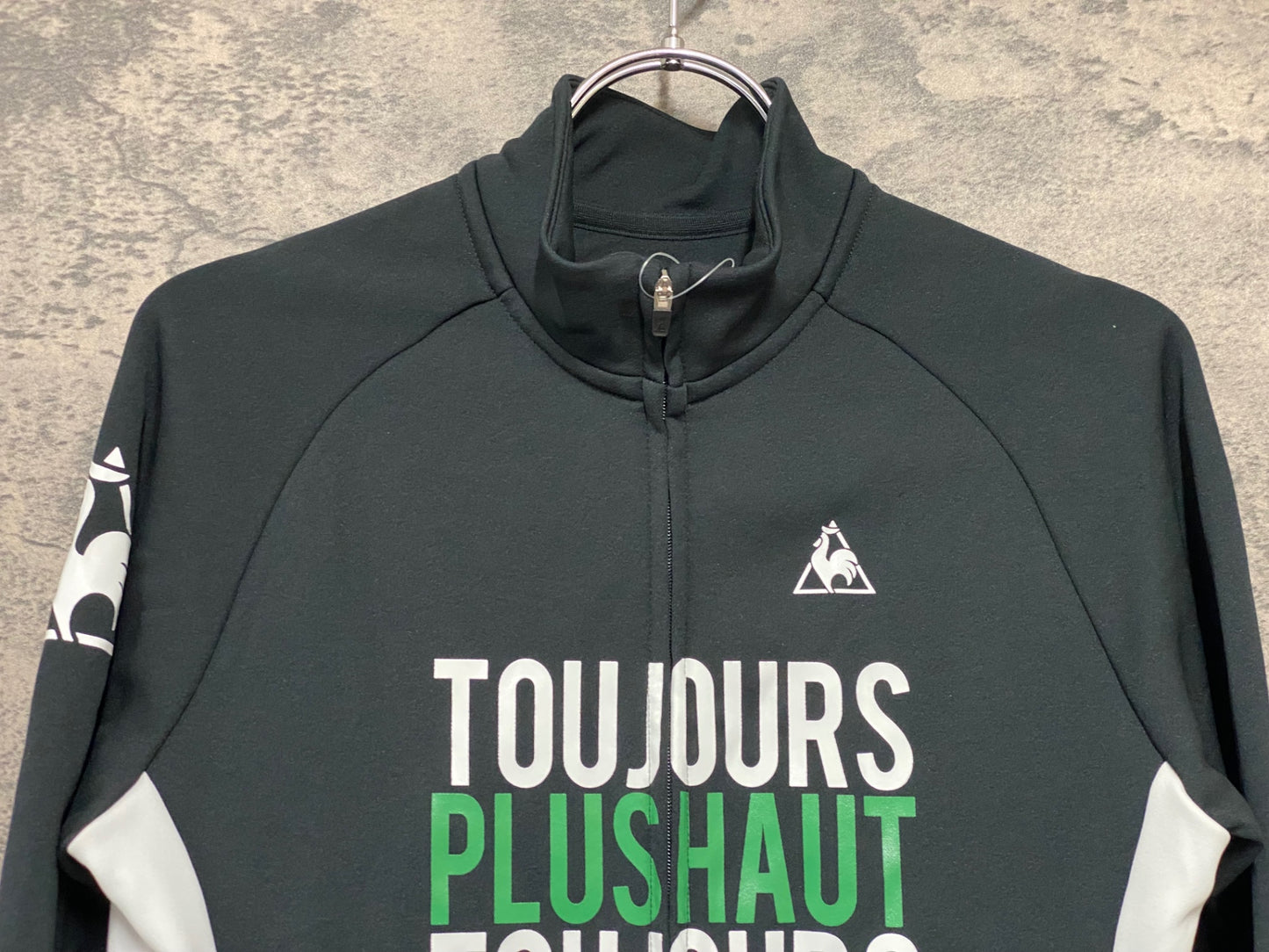 IZ167 ルコックスポルティフ le coq sportif 長袖 サイクルジャージ 黒 L 裏起毛