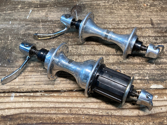 IQ793 カンパニョーロ Campagnolo レコード RECORD 前後ハブセット 8S等間隔フリー 32H