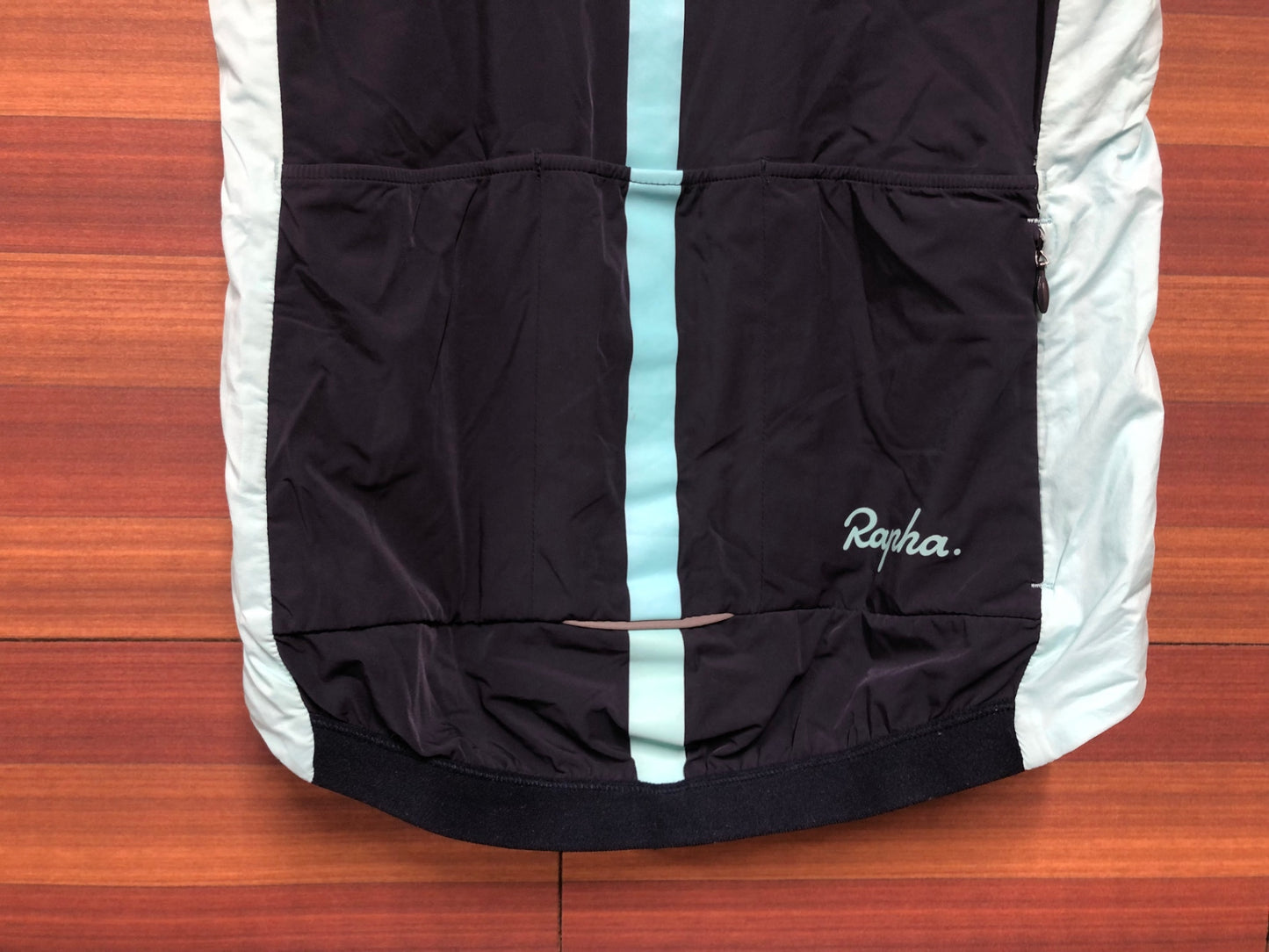 IE332 ラファ Rapha SOUPLESSE INSULATED GILET ジレ サイクルベスト 濃紺 水色 XXS