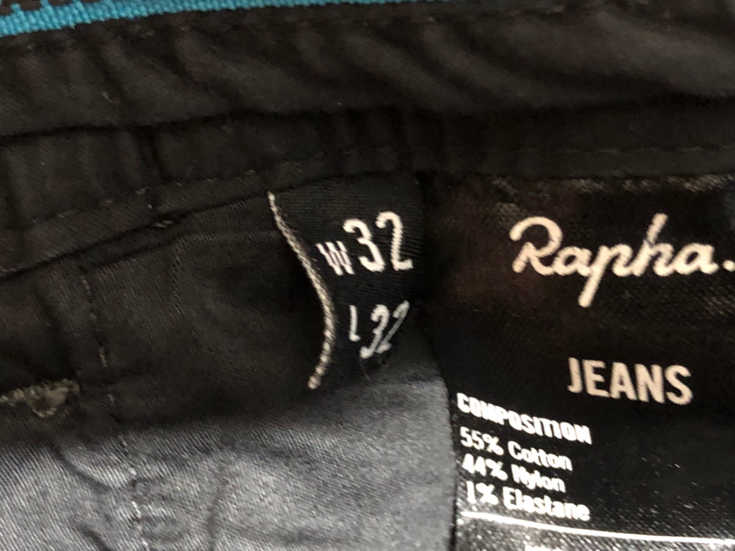 IO150 ラファ Rapha JEANS ジーンズ 黒 32 TEAM SKY