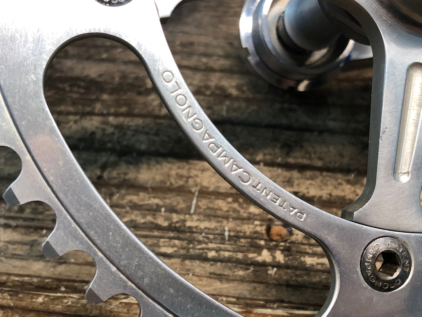 IW386 カンパニョーロ Campagnolo レコード RECORD PISTA クランクセット 厚歯 52T 165mm