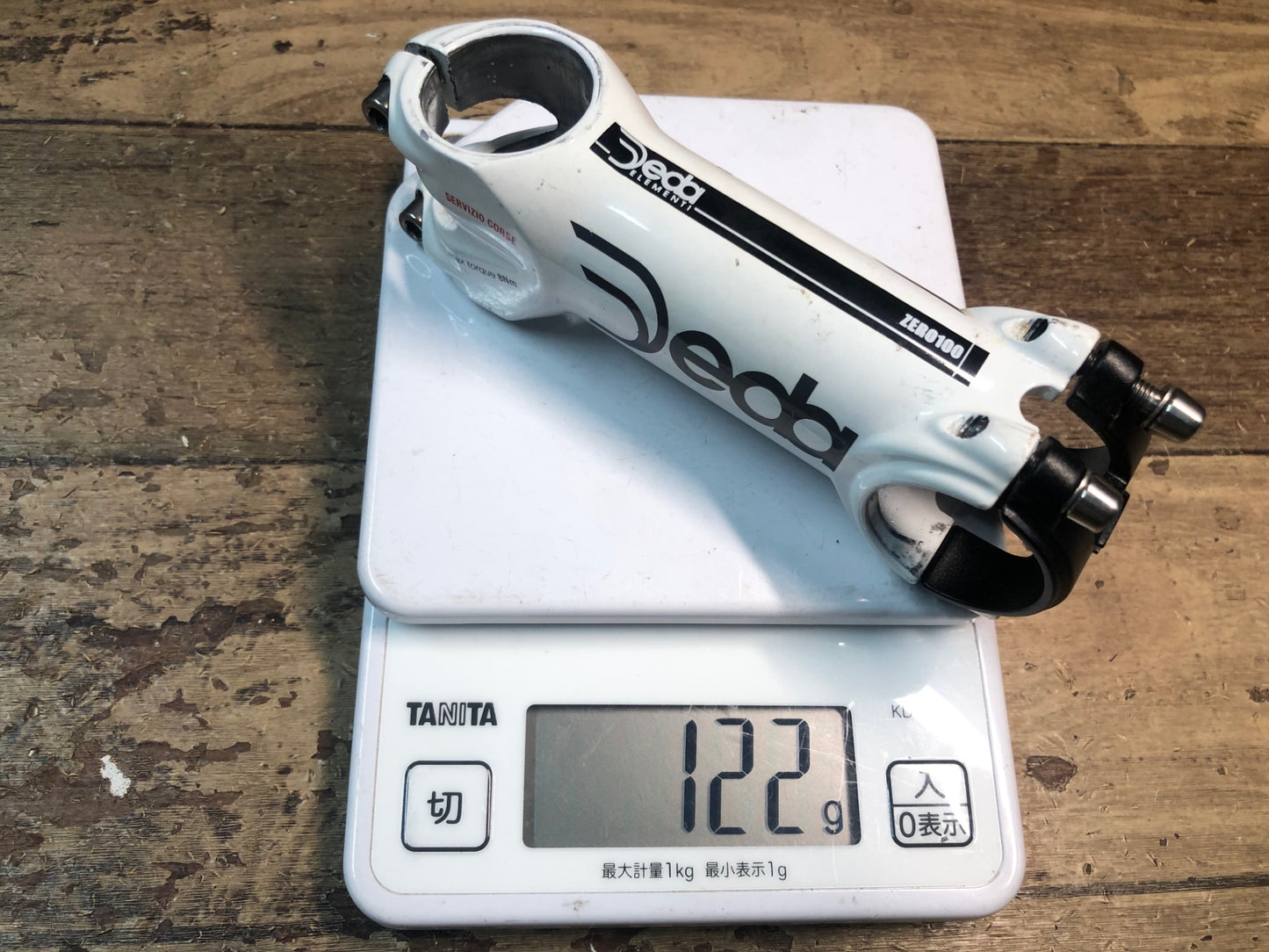 IM551 デダ Deda ゼロ ZERO 100 SERVIZIO CORSE アルミステム 白 100mm Φ31.7 OS