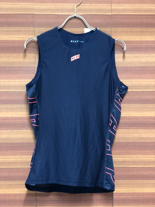 IO177 マープ MAAP ノースリーブ ベースレイヤー 紺 S