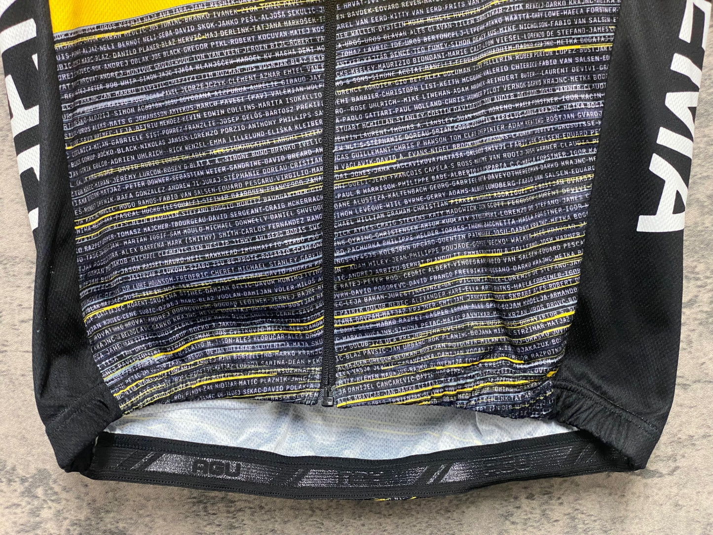 IZ657 アグ AGU 半袖 サイクルジャージ 黒 M JUMBO VISMA