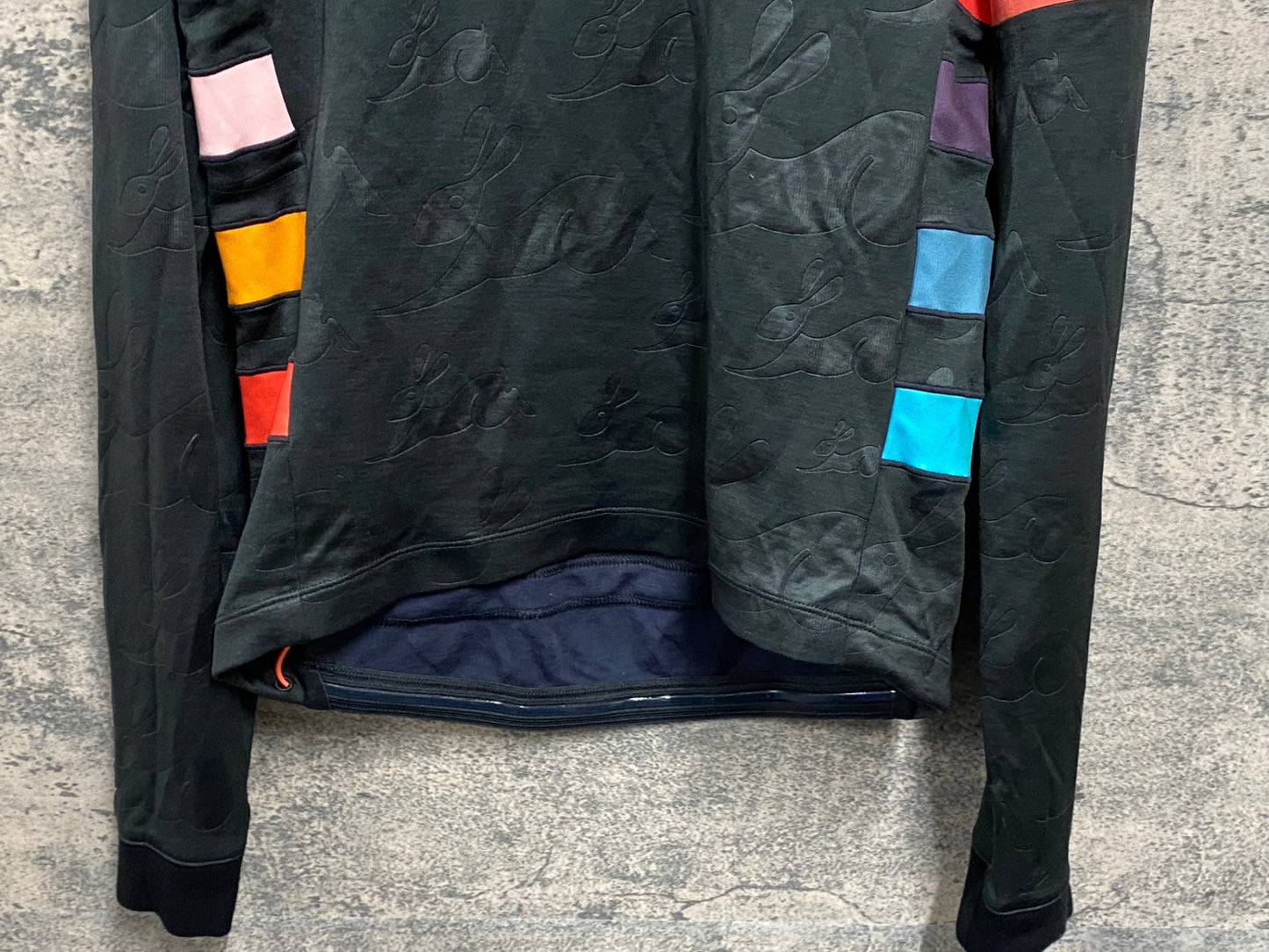 JC611 ラファ Rapha PAUL SMITH & RAPHA LONG SLEEVE CLASSIC JERSEY 長袖 サイクルジャージ 黒 M