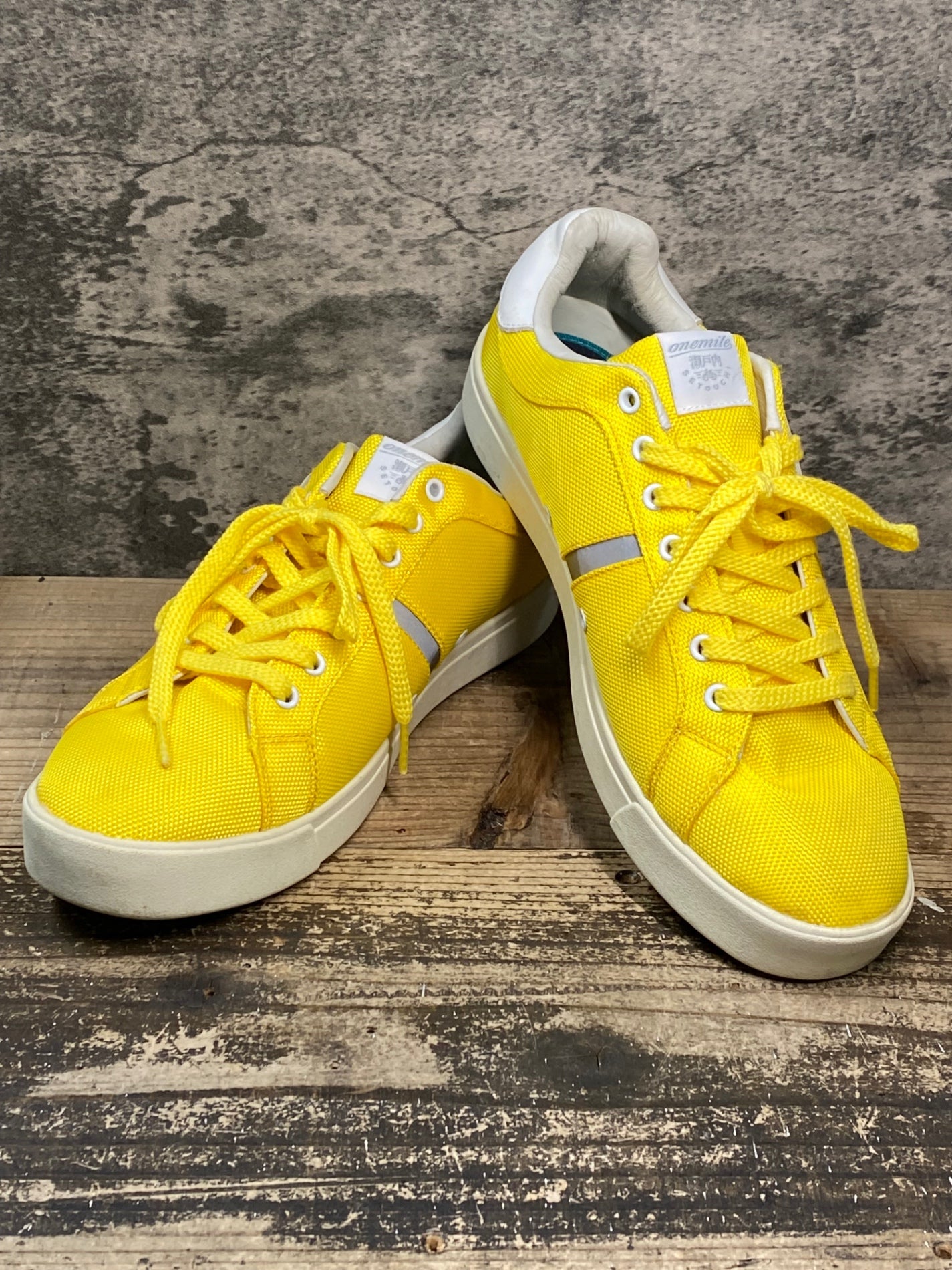 JC145 onemile瀬戸内 ビンディングシューズ 黄 SPD 26.0-26.5cm