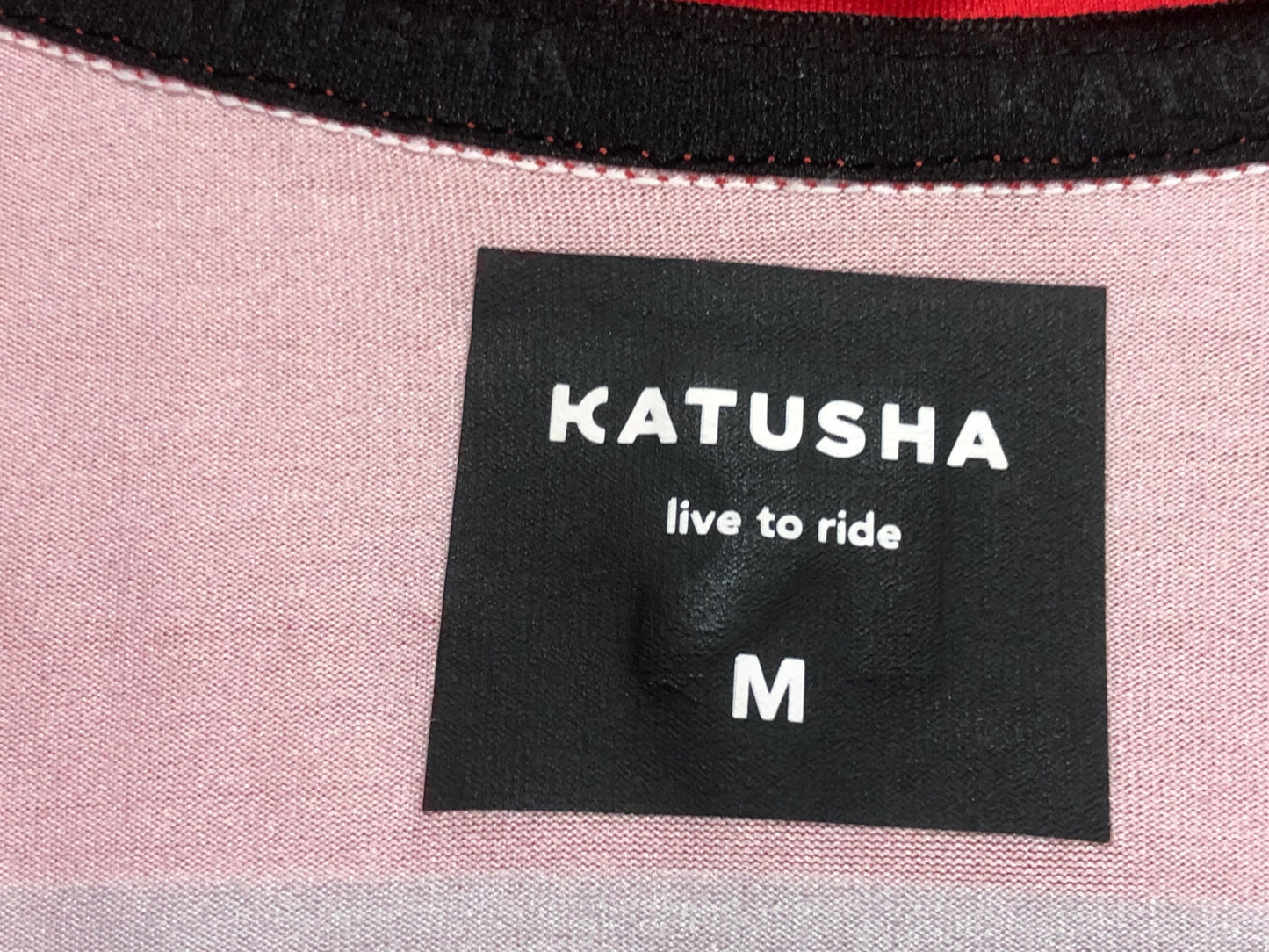 IN882 カチューシャ KATUSHA 半袖 サイクルジャージ 赤 M