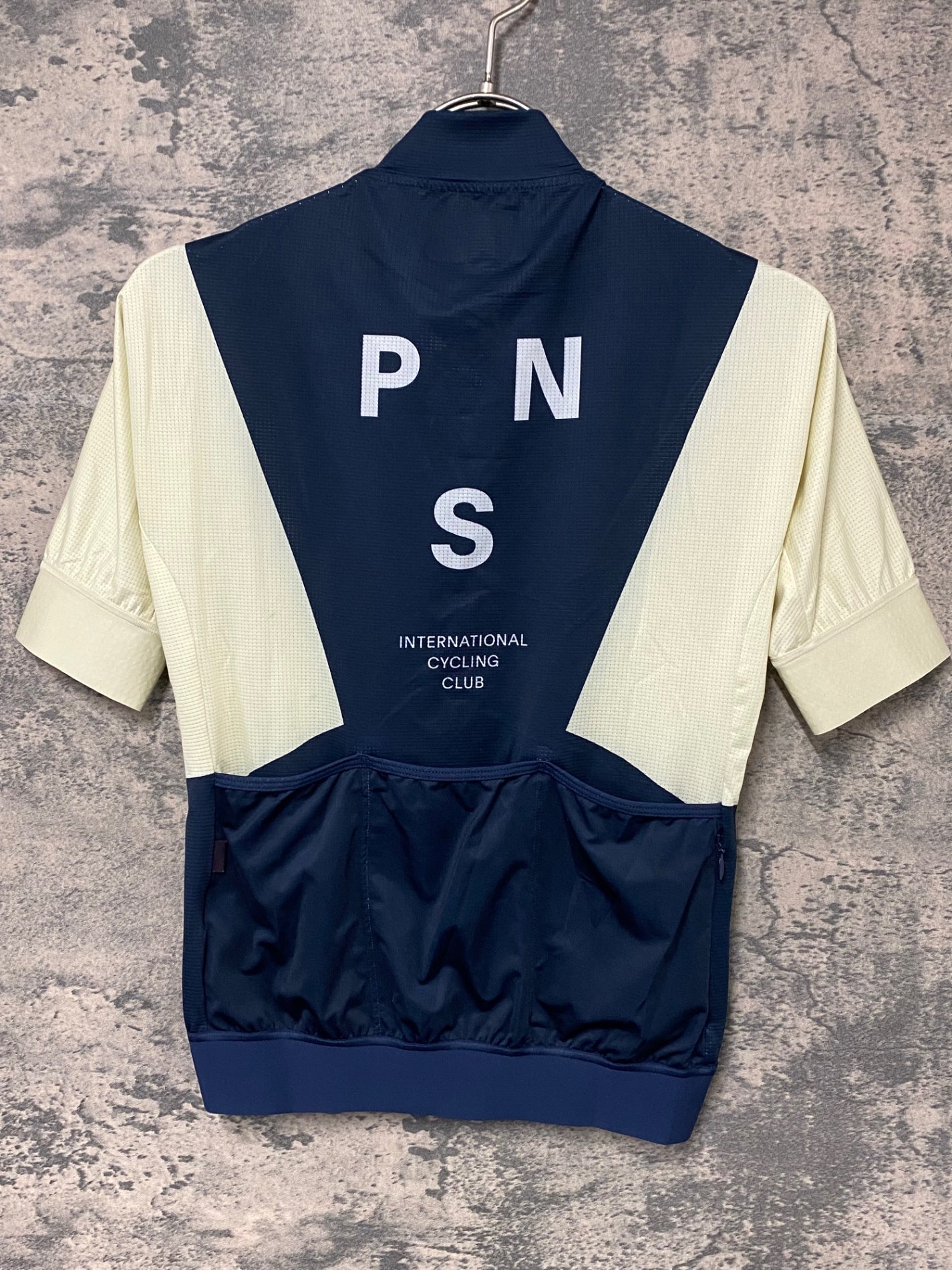 JC423 パスノーマルスタジオ Pas Normal Studios | Men's Mechanism Jersey 半袖 サイクルジャージ ネイビー/オフホワイト S