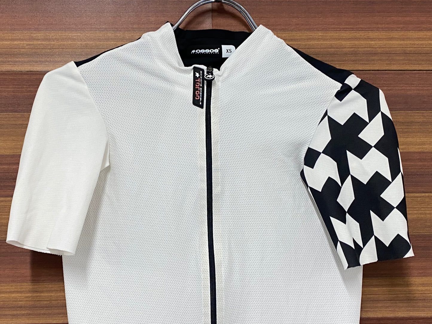 IT082 アソス assos EQUIPE RS Jersey S9 TARGA 半袖 サイクルジャージ 黒 白 XS