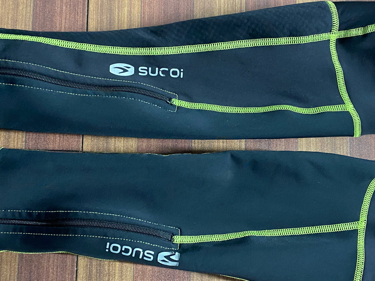 HF381 スゴイ SUGOi 長袖 サイクルジャージ ビブタイツ 上下セット 黄緑 S 裏起毛 キャノンデール