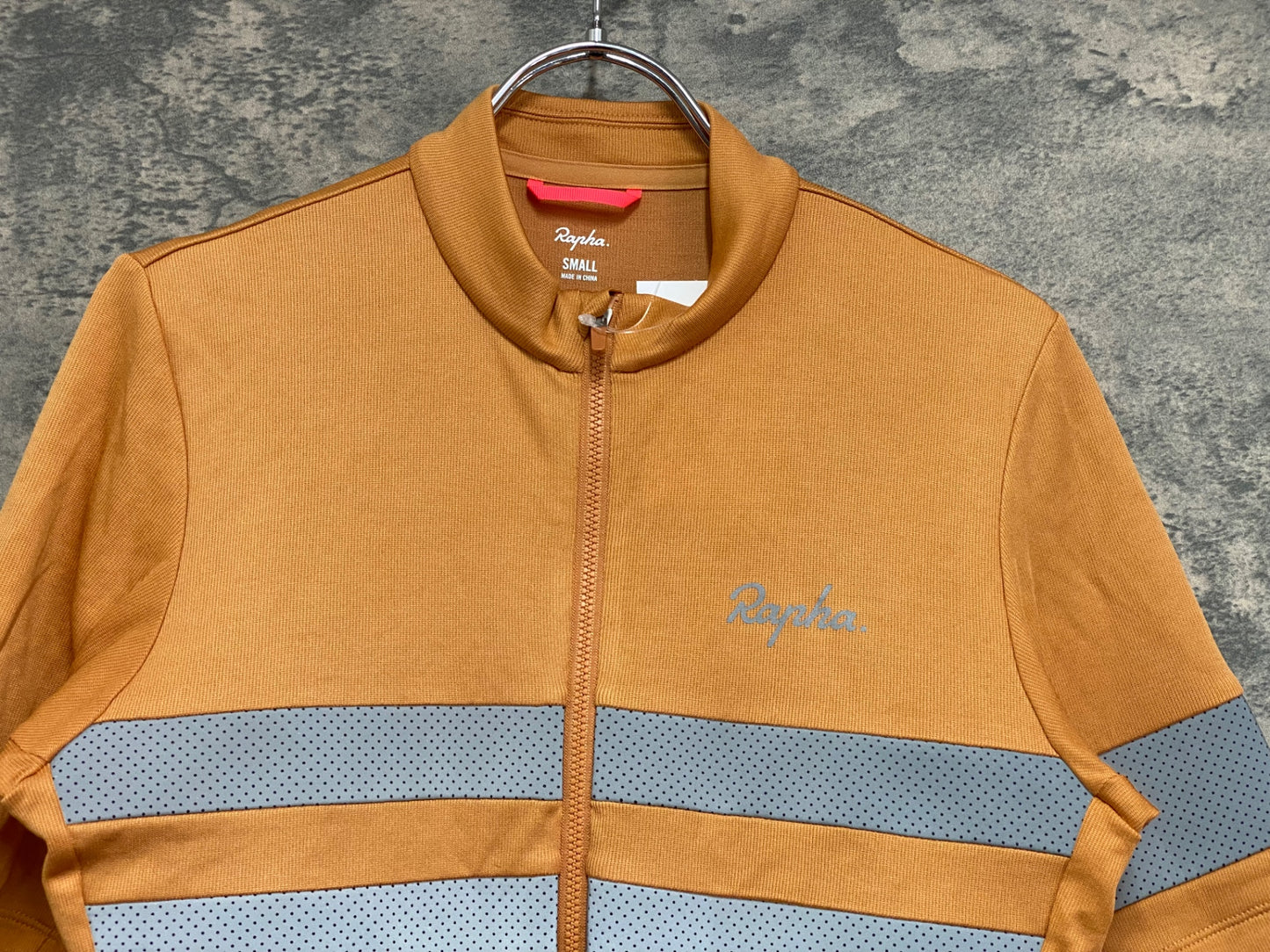 IZ067 ラファ Rapha MEN'S BREVET JERSEY 半袖 サイクルジャージ オレンジ S